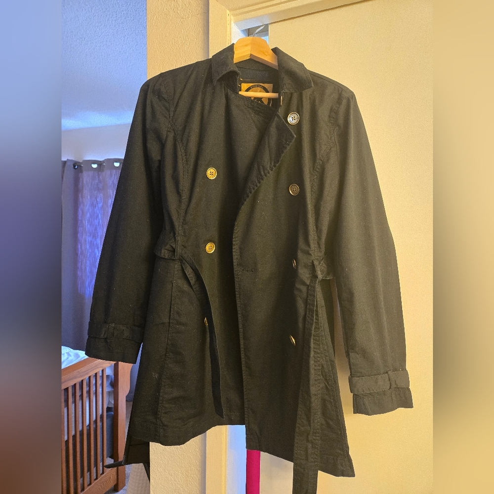 Navy Blue Michael Kors Trench Coat